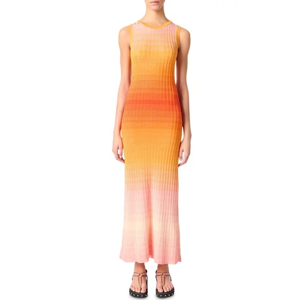 Rirano Tie Dyed Knit Maxi Dress